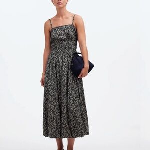 Madewell Sleeveless Bubble-hem Midi Dress